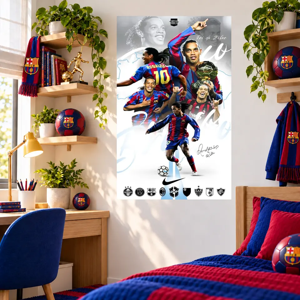 Póster Ronaldinho – Historia de una Leyenda ⚽✨