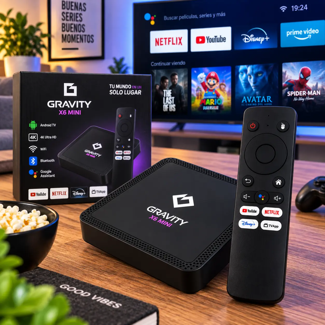 Tv Box Smart Flash Android 4k 2/16 Gb Para Televisor
