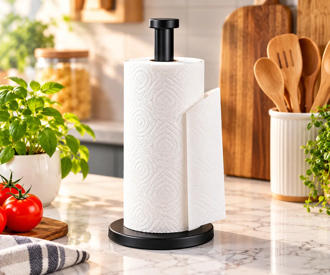 Porta Rollo Servilletero De Mesa Soporte Papel Toalla De Cocina Servilleta