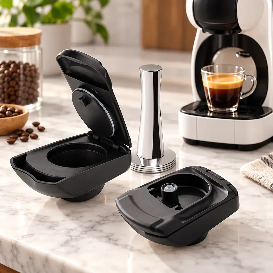 Set de Cápsulas de Café Adaptadores Recargables para Dolce Gusto y Nespresso
