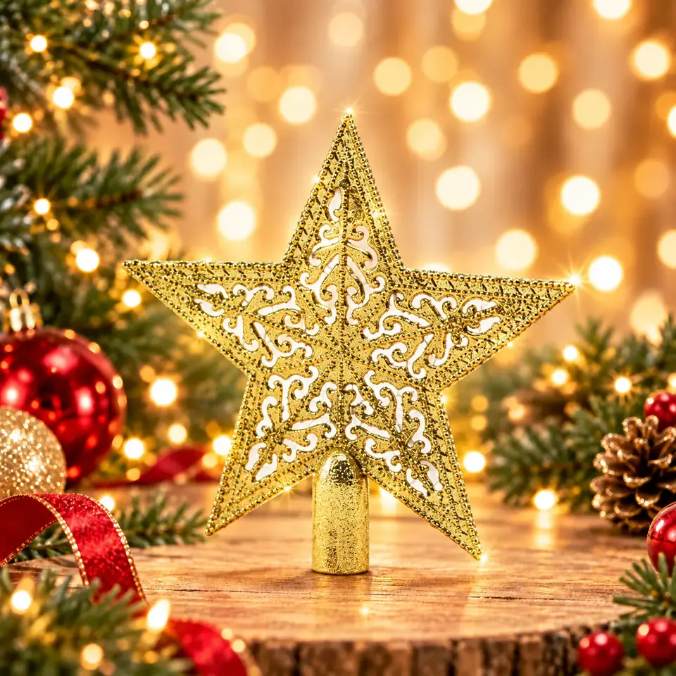 Mini puntero estrella de navidad 10cm