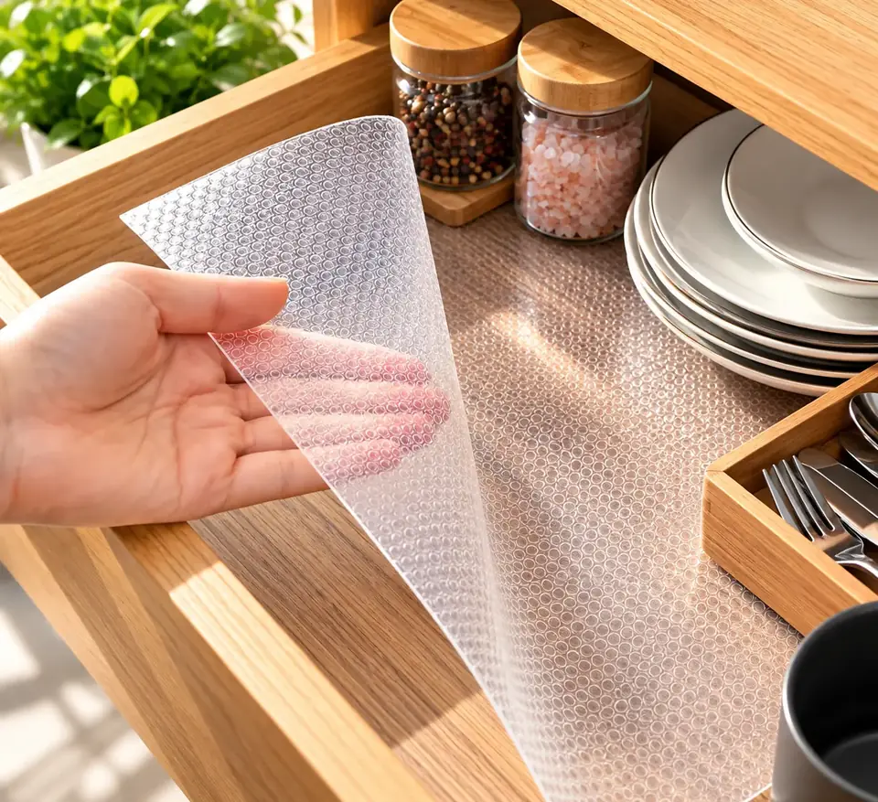Protector Rollo Eva Para Muebles Estantes Y Cajones Anti Manchas 500x30cm