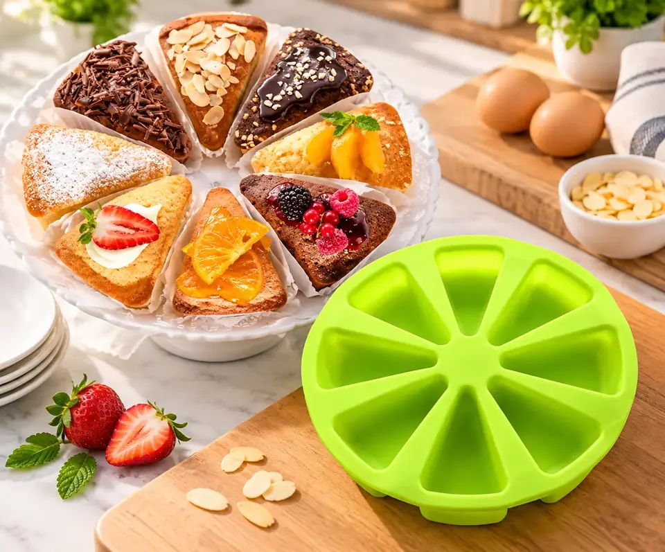 Molde De Silicona Para Hornear Tortas 8 Porciones