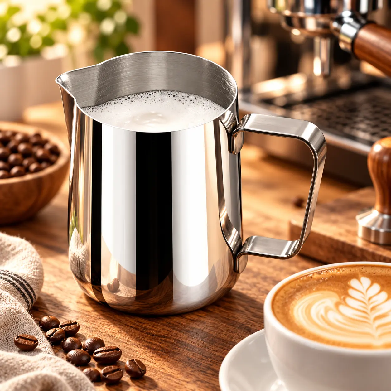 Jarra Espumadora Leche Barista Acero Inoxidable 350ml