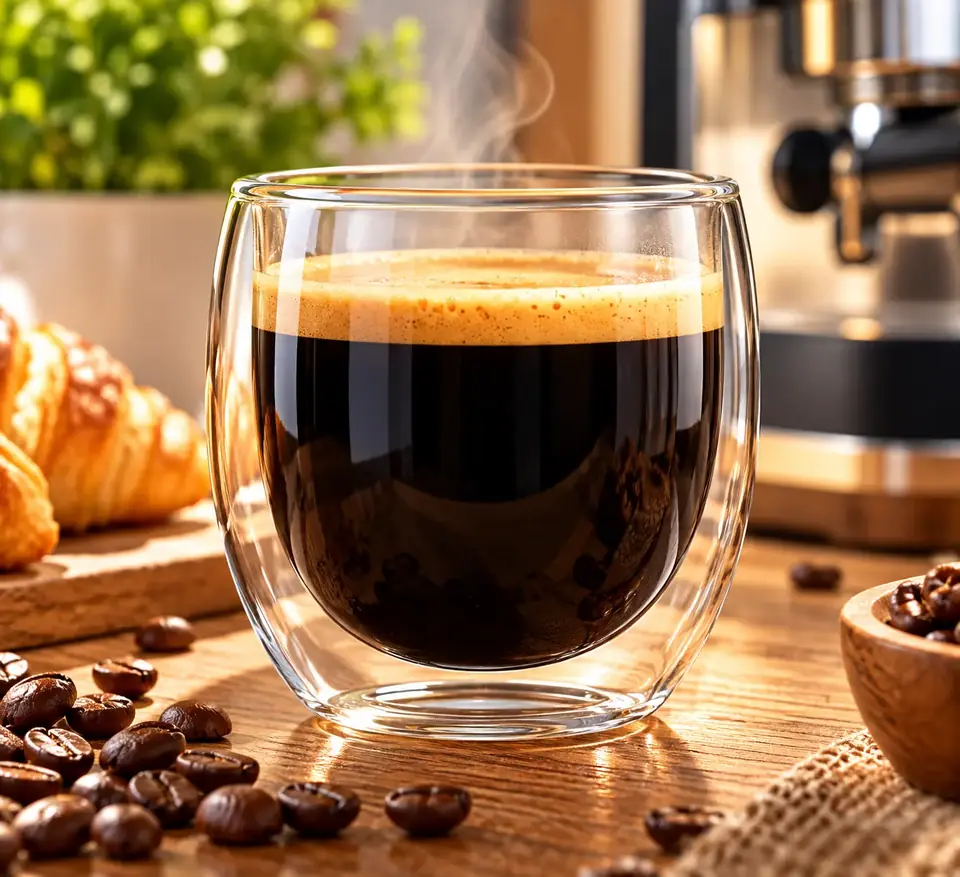 Vaso De Vidrio 250ml Doble Pared Para Té Café Leche