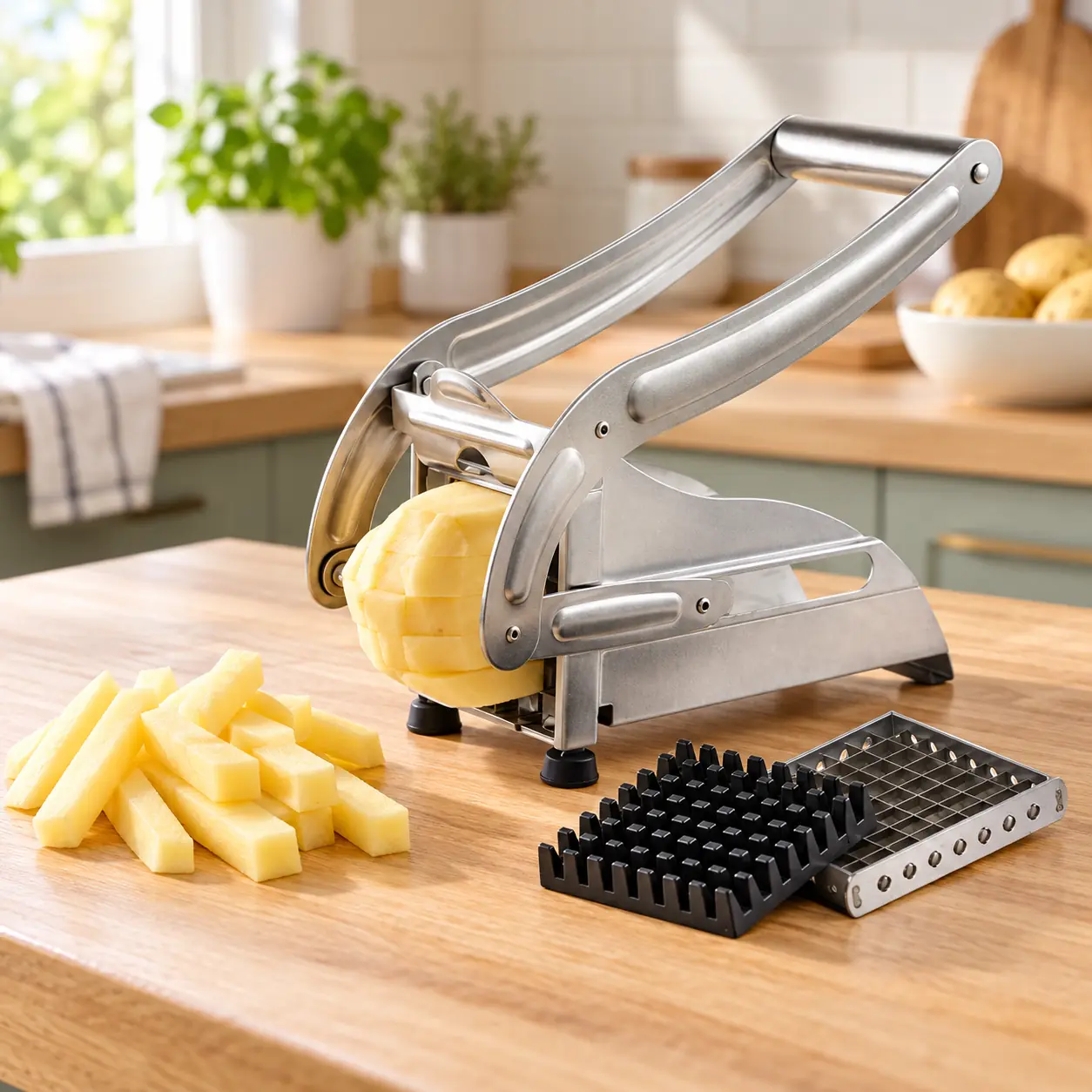 Cortador de Papas y Verduras en Bastones de Acero Inoxidable