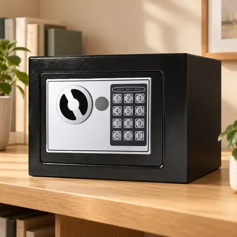 Caja Fuerte Electrónica Cofre Seguridad Código Digital y Llave