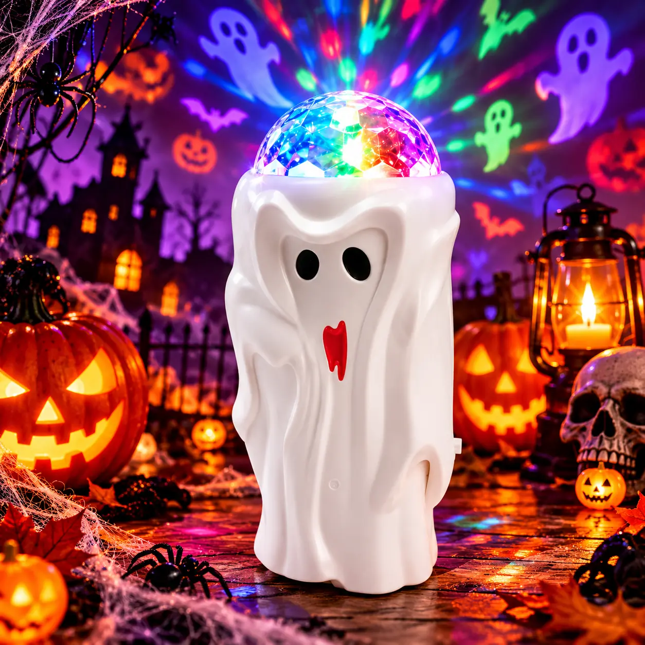 Lámpara decorativa de Halloween con sonido fantasma