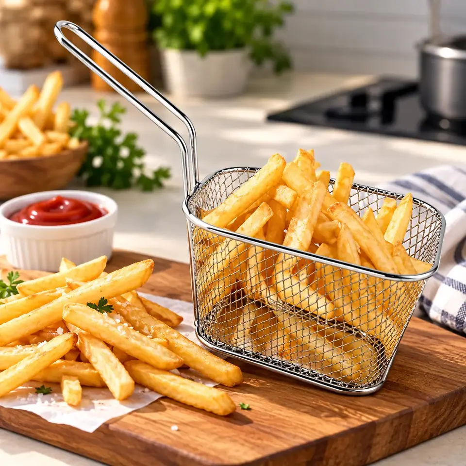 Mini Canasto Para Servir Papas Fritas