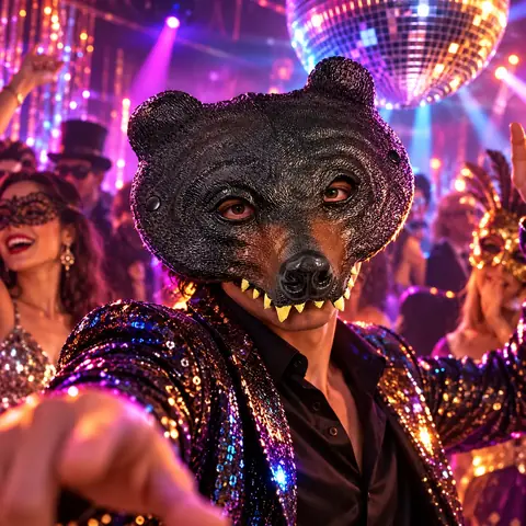 Máscara de oso realista Calidad Premium en Detalles
