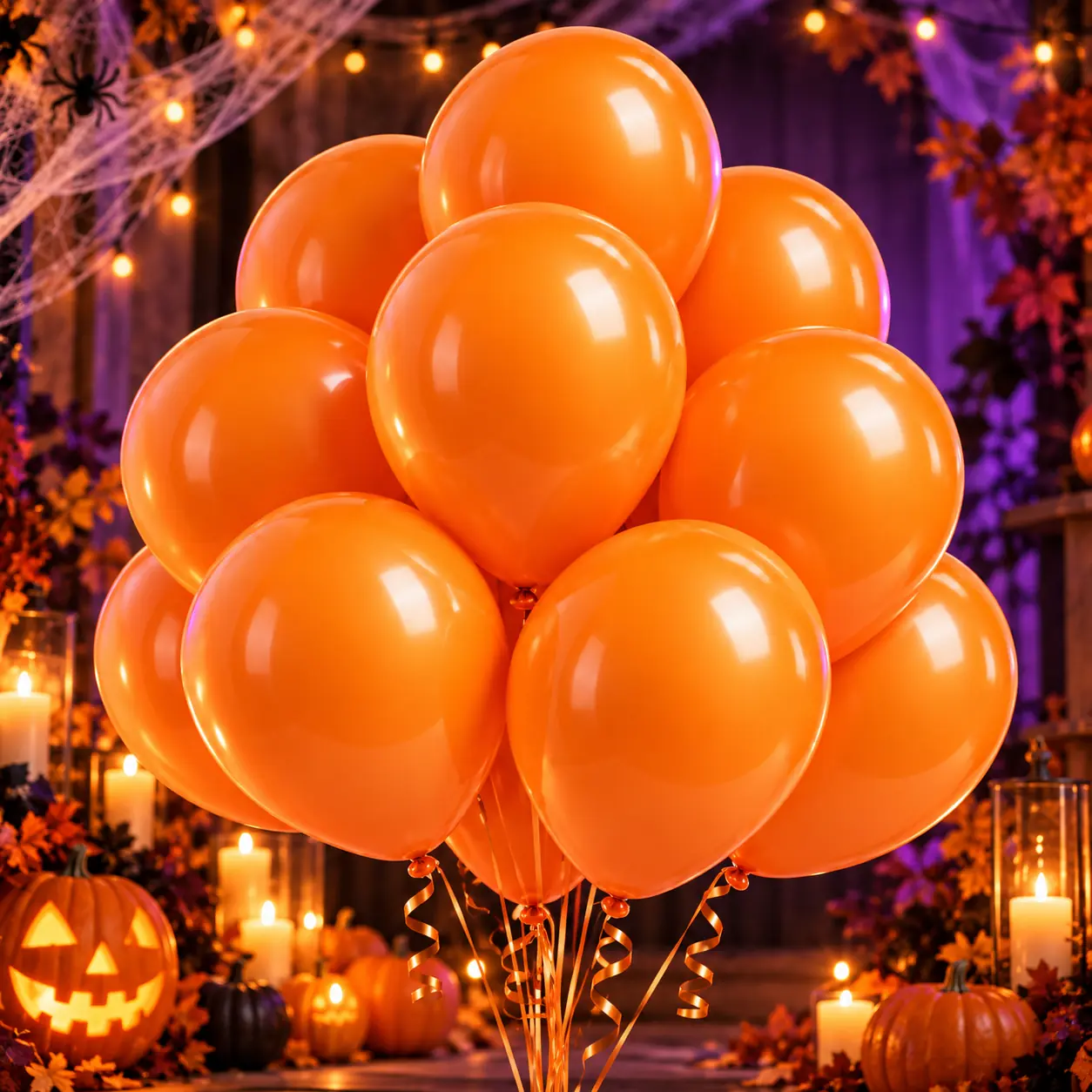 Globos lisos naranja x50unidades 12"