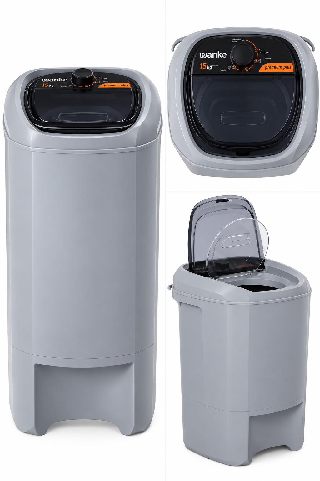 Secarropas Centrífugo Wanke Premium Plus 15 Kg Gris