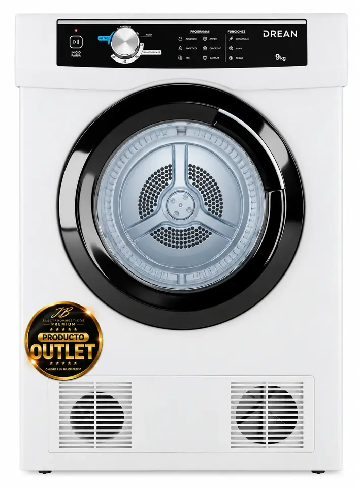 Secarropas por Calor Drean 9 Kg Blanco. OUTLET PREMIUM
