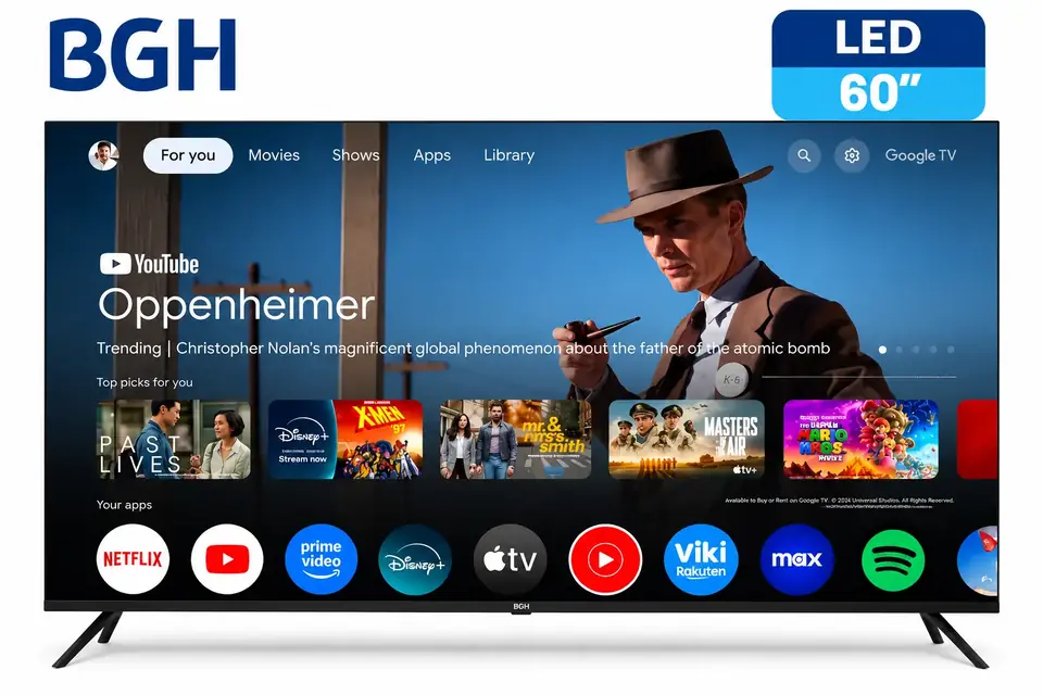 Smart TV BGH 60" 4K UHD Google TV