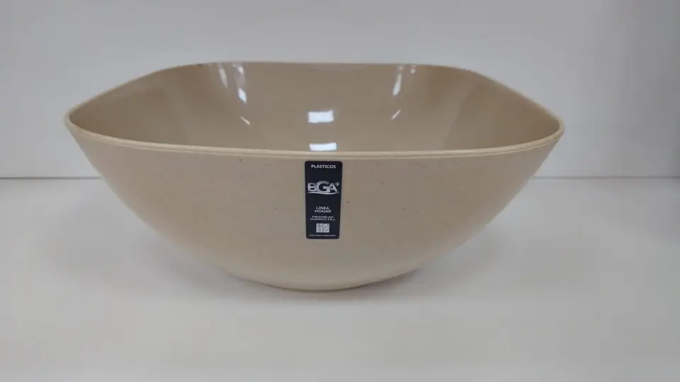 279201 - ENSALADERA PLASTICO CUADRADA 4.5LT (7002) OLIMPICO
