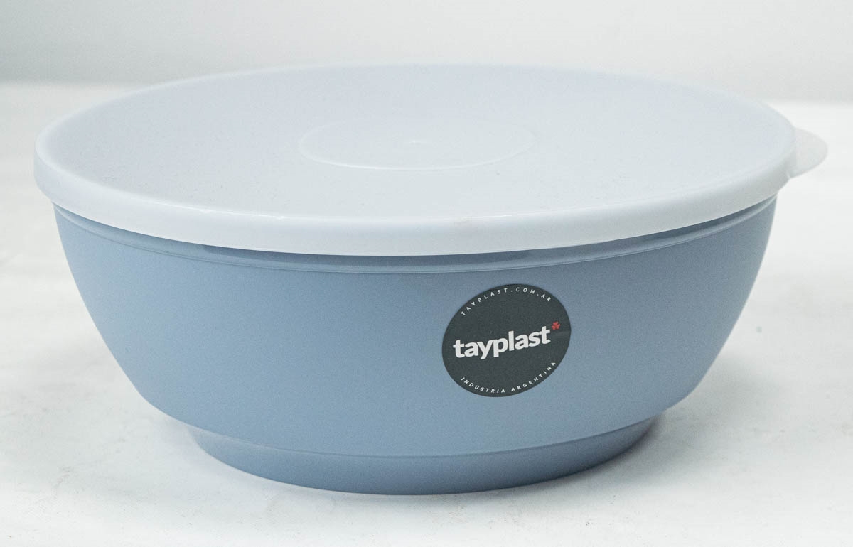 295569- ENSALADERA PLASTICA CON TAPA 3400 CC 24X10