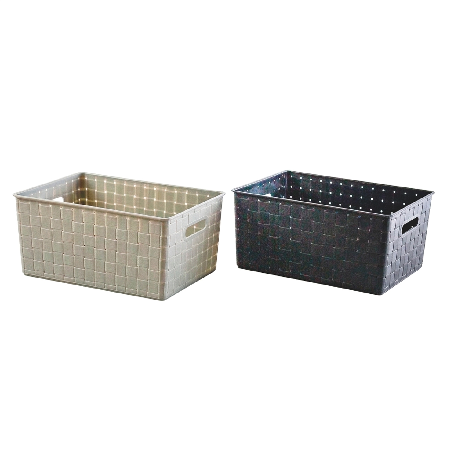 428346 - CANASTO ORGANIZADOR SIMIL RATAN 38.5x28 CM