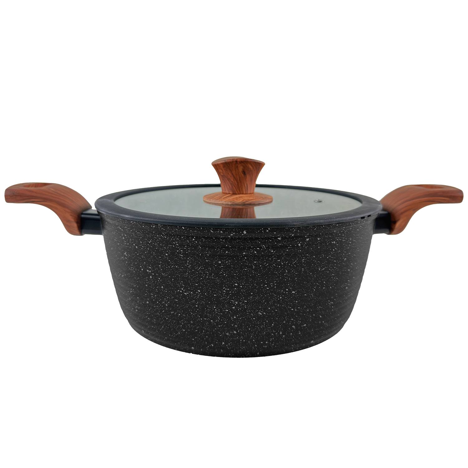 U503639 - CACEROLA 28 CM CON TAPA PRETO CUORI (C-PRETO-28)