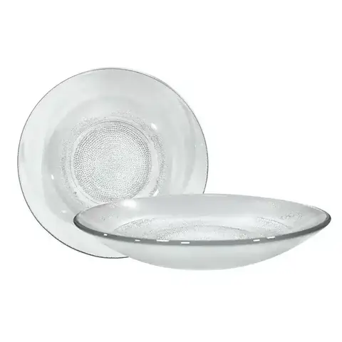 415911-PLATO HONDO VIDRIO TRANSPARENTE FENIX DURAX