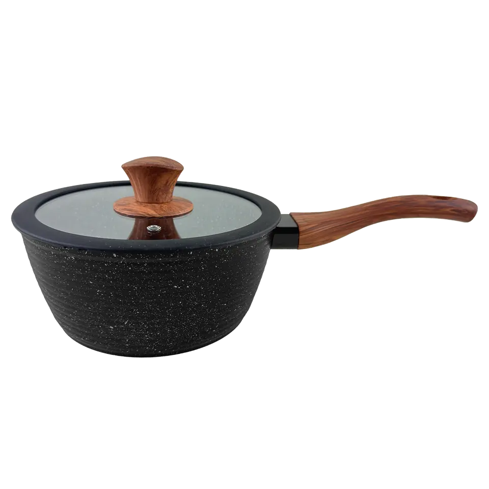 U503640 - CACEROLA CON MANGO 20 CM PRETO CUORI (CZ-PRETO-20)