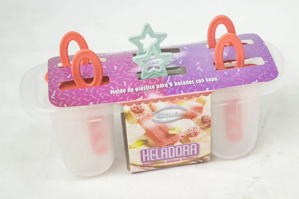 222705 - MOLDE PLASTICO PARA 6 HELADOS 19X8X7 (42000112) STAR