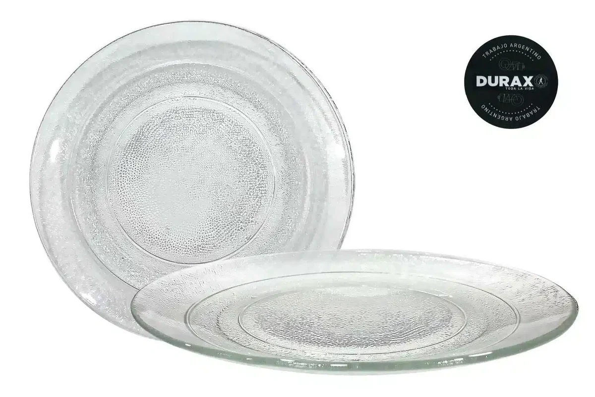 415910 - PLATO LLANO 22CM VIDRIO FENIX BLANCO (TPP 940)