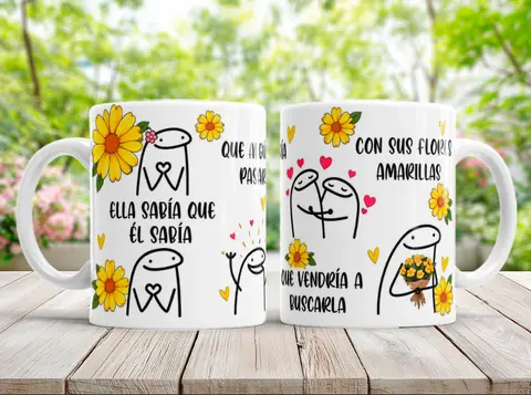 Taza Flores Amarillas