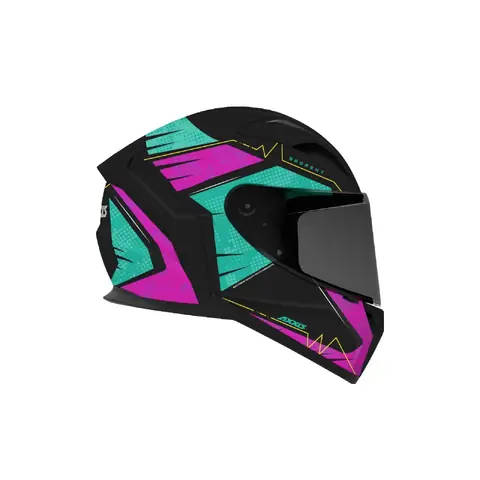 Casco Axxis Segment Owl Green/Pink
