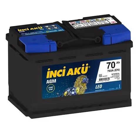 Batería INCI AKÜ IA70 +D AGM (12V 120Amp Star-Stop)