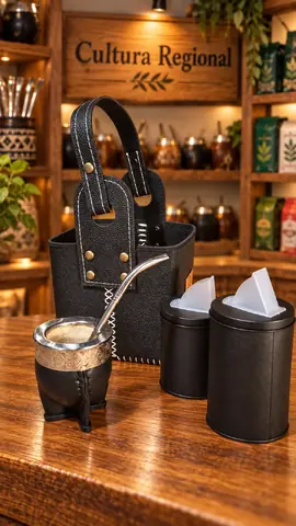 Set Matero Canasta+Mate+Bombillon+tarrios Para La Yerba y Azúcar