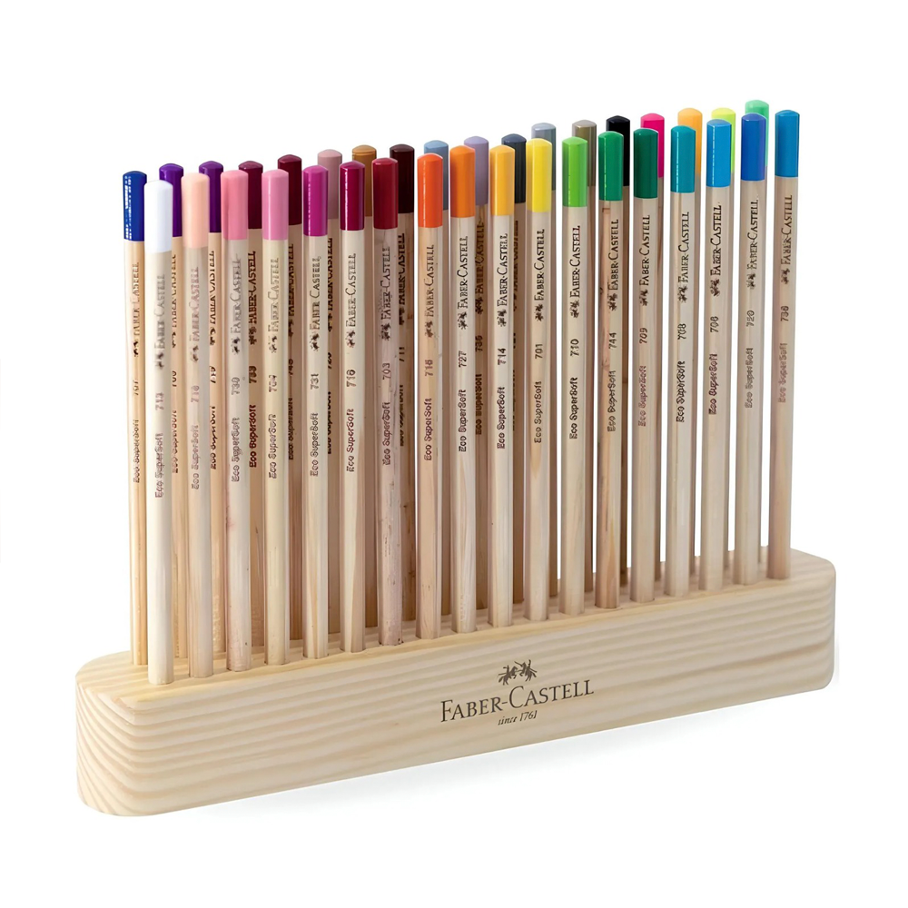 Lápices de Colores Faber-Castell Natural Edición Supersoft x36