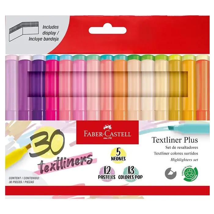 Resaltadores Textliner Plus x30 Faber Castell