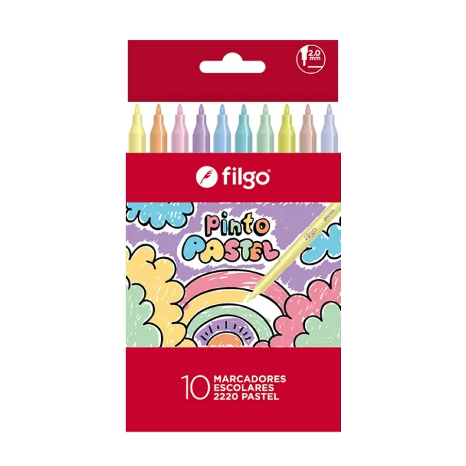 Marcadores Pastel x10 Filgo