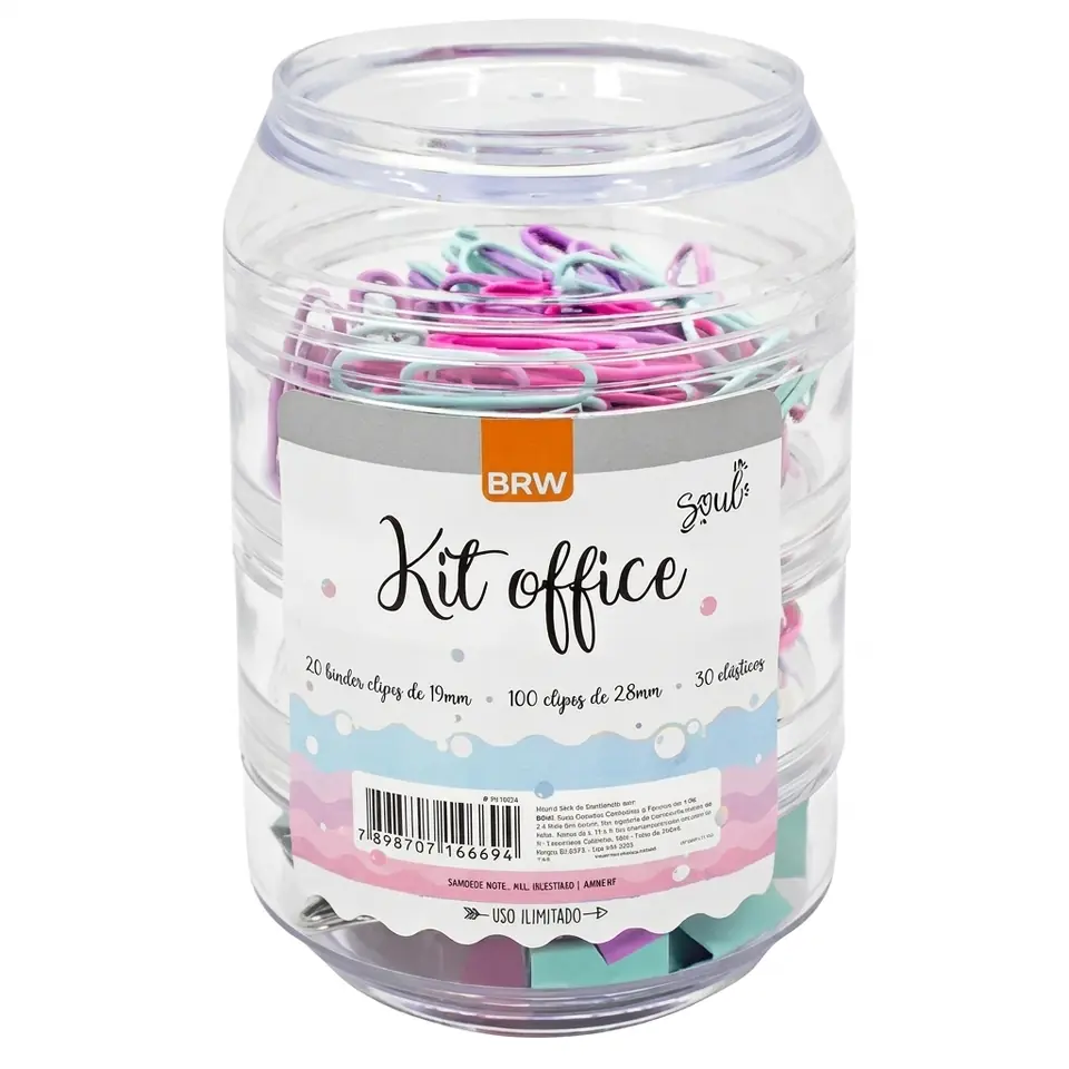 Kit Escritorio Tonos Pastel Lata BRW