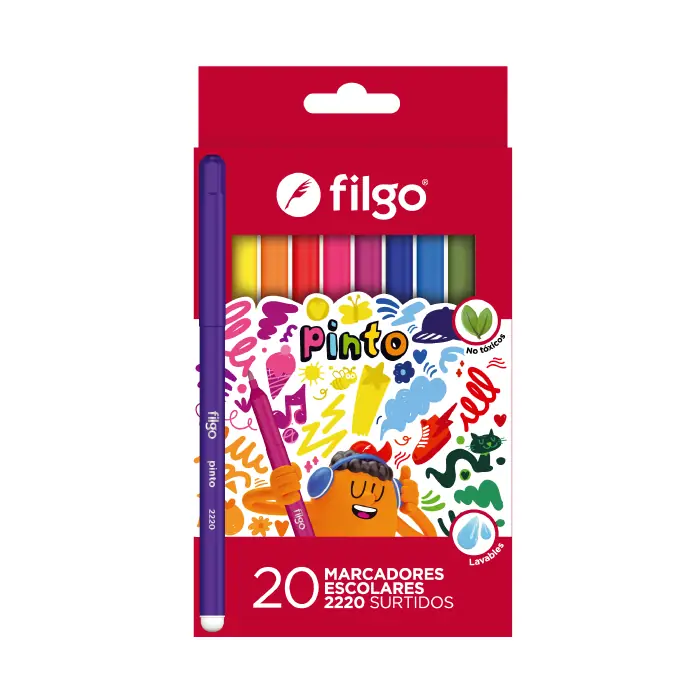 Marcadores Escolares Pinto 2220 x20 Filgo