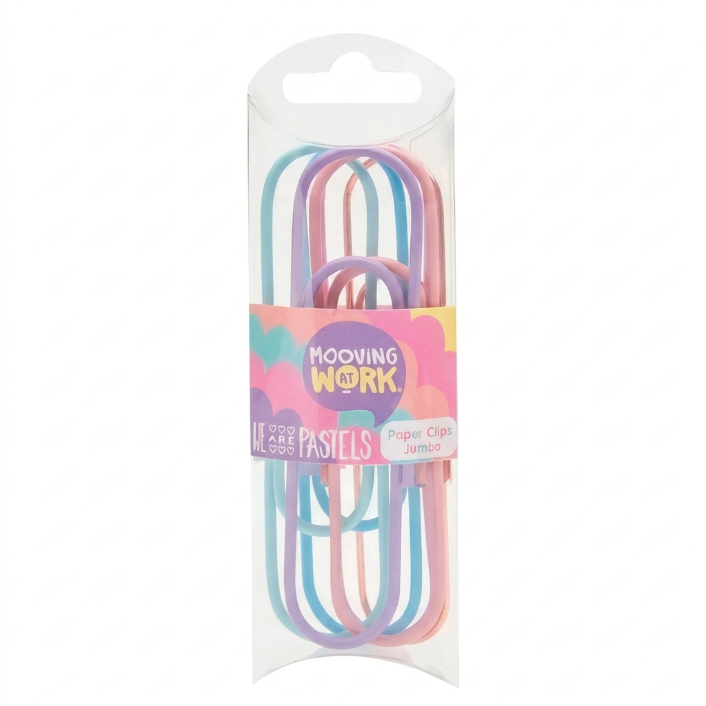 Clips Broches Paper Jumbo Pastel X6 Mooving