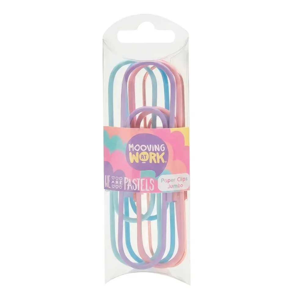 Clips Broches Paper Jumbo Pastel X6 Mooving