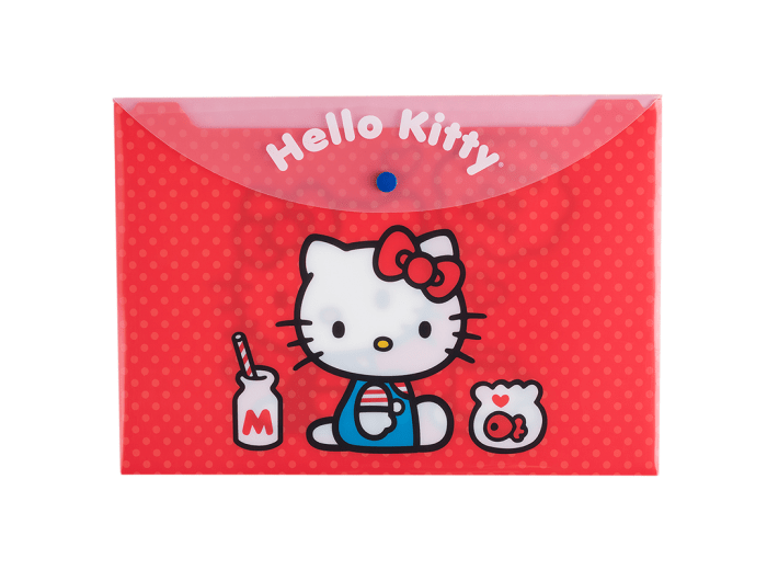 Sobre con botón Hello kitty Mooving A4