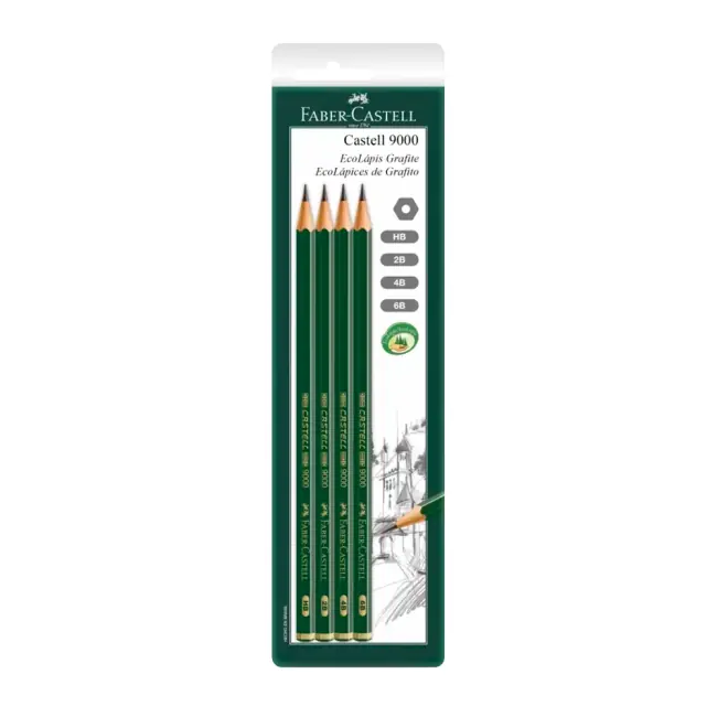 Blister Lapices de Grado x4 Faber-Castell