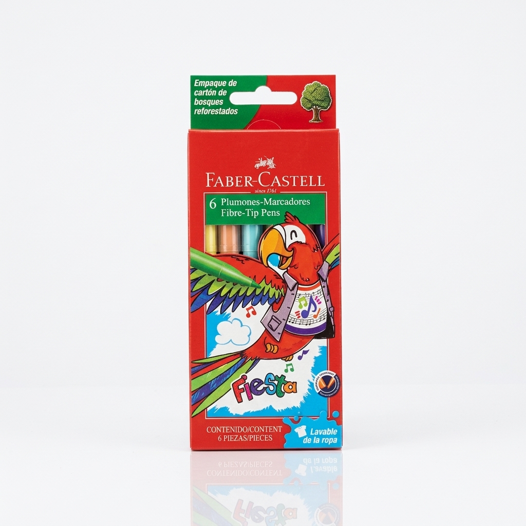 Marcadores Finos x6 Faber-Castell