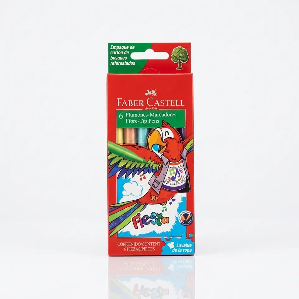 Marcadores Finos x6 Faber-Castell