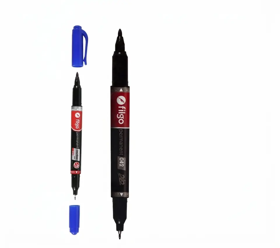 Marcador 042 Doble Punta Azul x1 Filgo