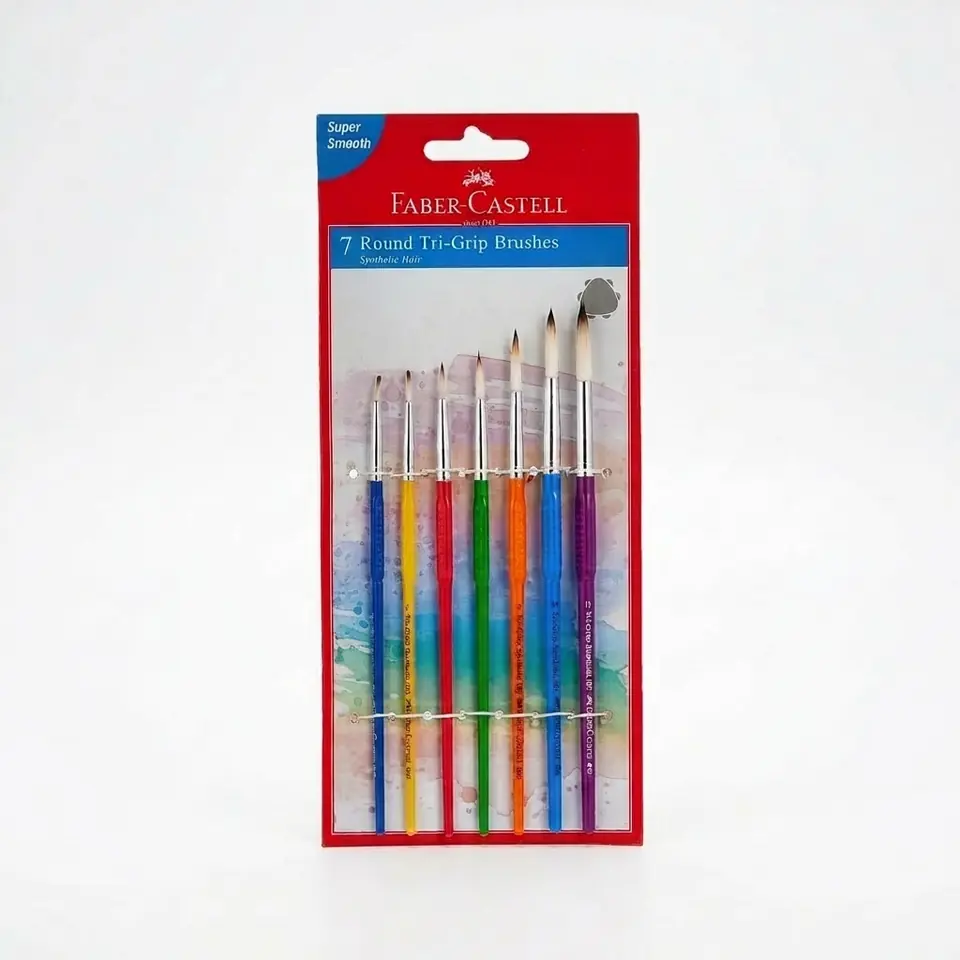 Pinceles Redondos Tri-Grip x7 Faber-Castell