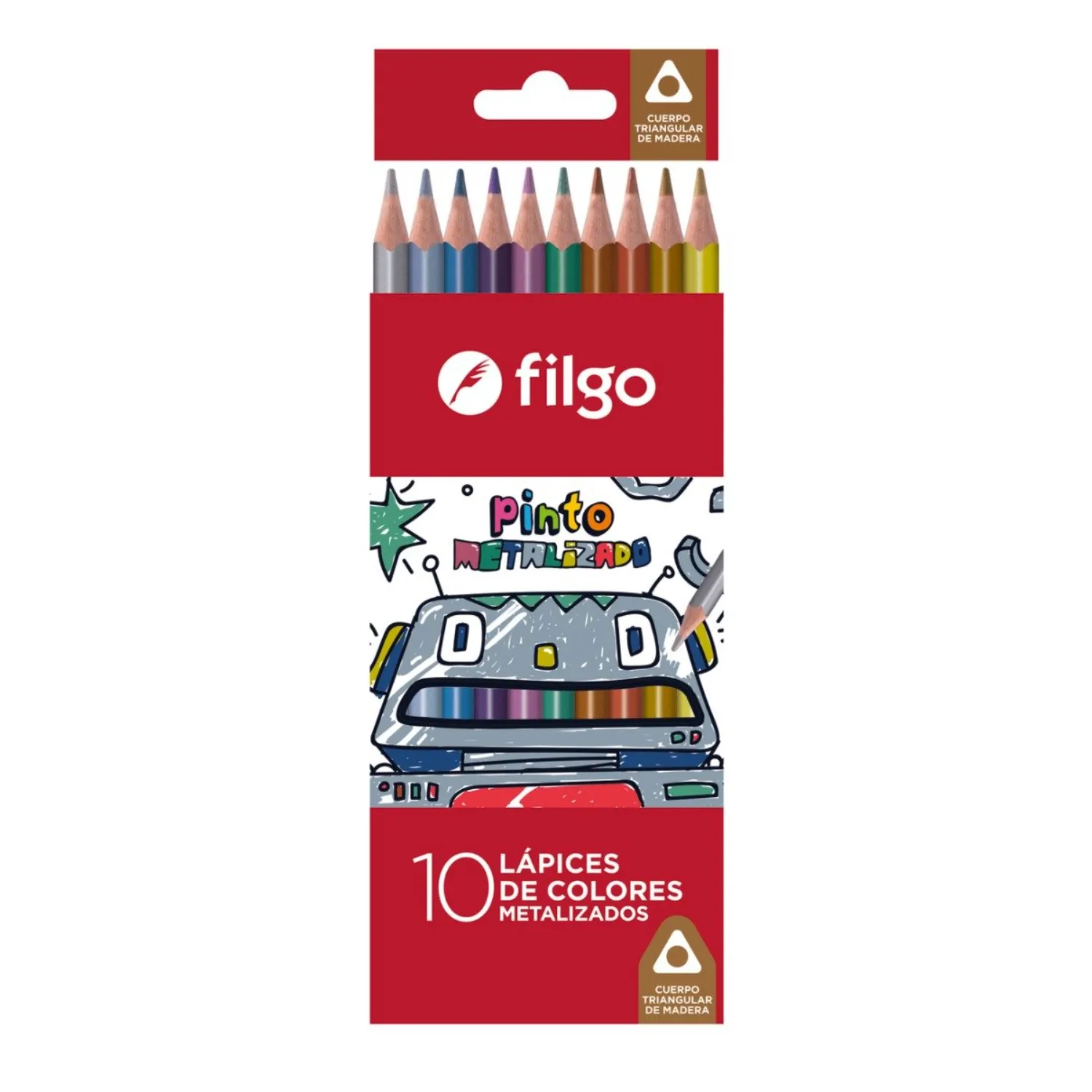 Lapices de Colores Metalizados x10 Filgo