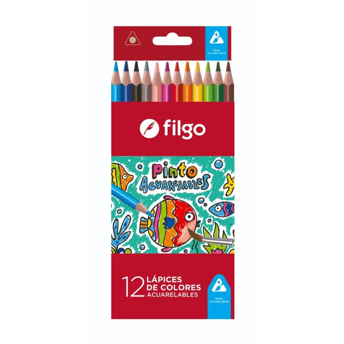 Lapices de Colores Acuareble x12 Filgo