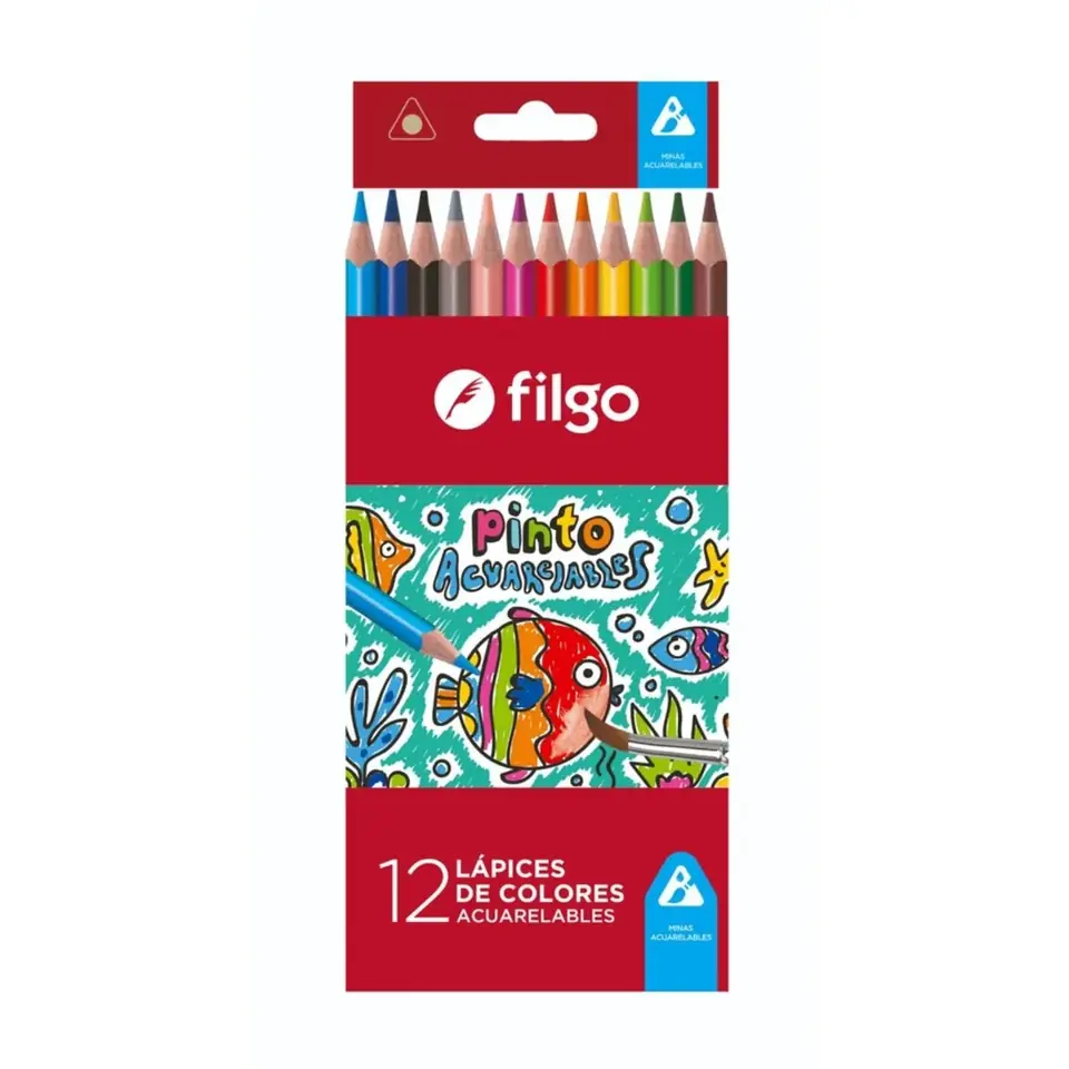Lapices de Colores Acuareble x12 Filgo