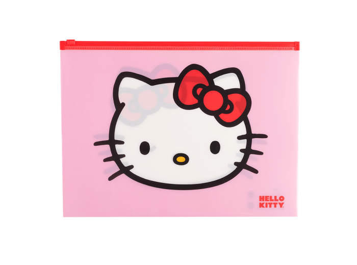Sobre con cierre zip Hello kitty Mooving A4