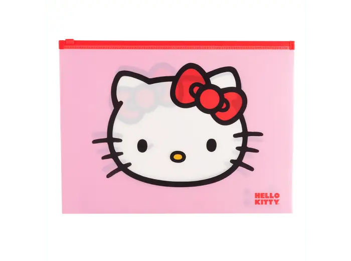 Sobre con cierre zip Hello kitty Mooving A4