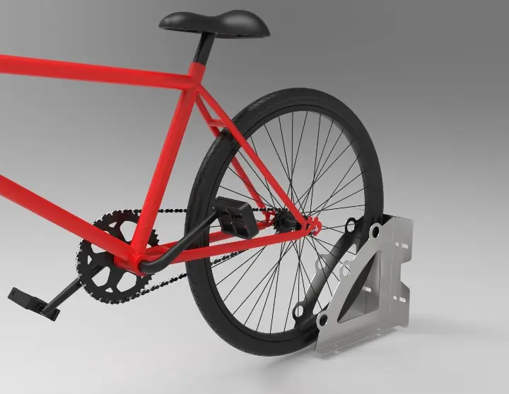 Soporte Para Rueda De Bicicleta – Pared Y Piso / Antirrobo..