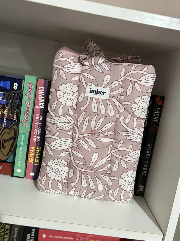 FUNDA DE LIBROS FLORAL